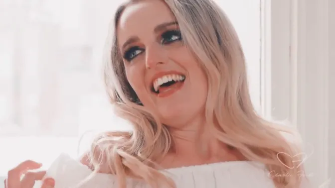 Fit blonde Charlie Forde rides Woody Alyx's hard dick in lingerie