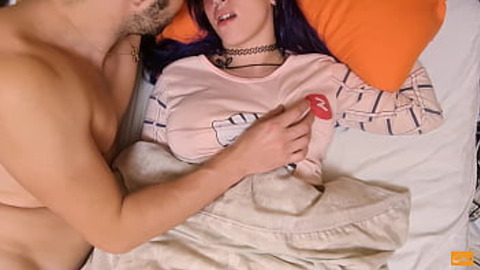 Me waking roomie to explosive tit climax🚀 - Hot babe seduction