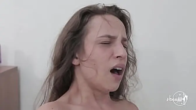 Fucking naughty girlfriend with plug in ass