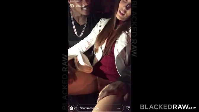 French brunette gets BBCs in her pussy and ass