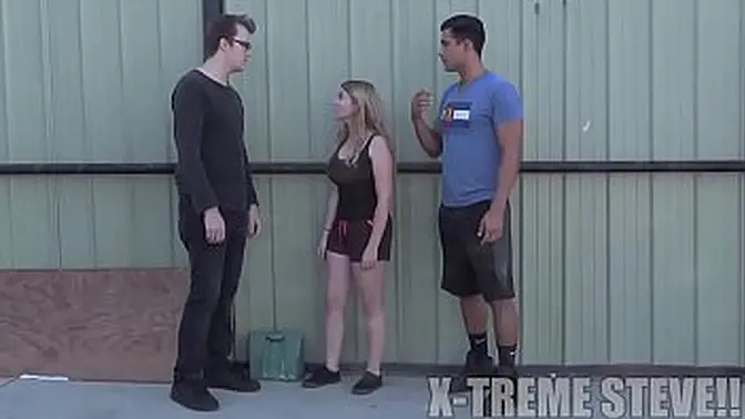 Hot Celebrity Sucks Big Cock in Fast Public Quickie