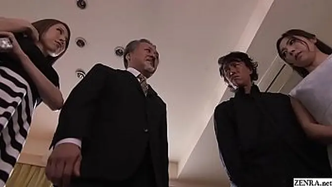 Busty cheating wives give blowjobs and sixtynines in JAV drama