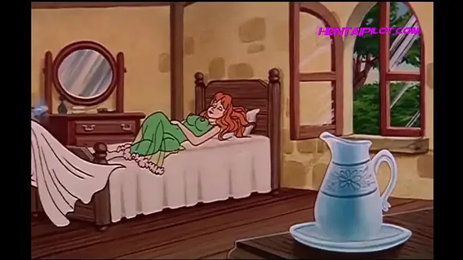 Naughty ginger Riding Hood gets fucked hard by forest creatures in uncensored anime cartoon