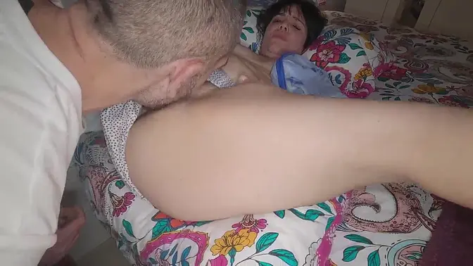 Hairy Latina MILF gets creampied by her stepson