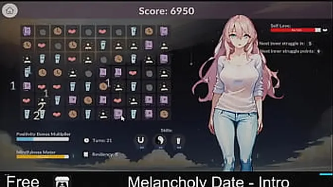 Mysterious and seductive yuri romance in a dark adult game