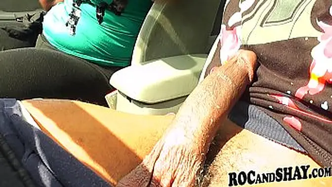 Curvy ebony GF gives deepthroat blowjob while hubby focuses on her round afro cheeks