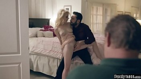 In Debt &mdash;  Teen妓 Receives Multiple Clients: Throat Fuck & Hard Fucks