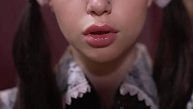 Young submissive girl takes monster cock anally and swallows cum