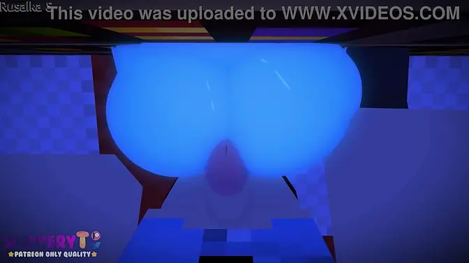 Night guard receives lucky with busty monster girl ghost