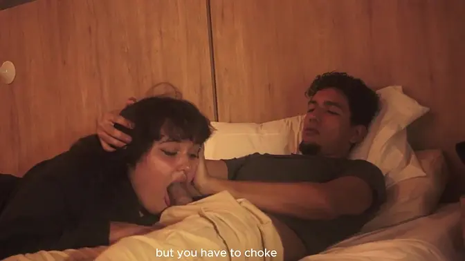 Argentine stepbrother's deepthroat face fuck