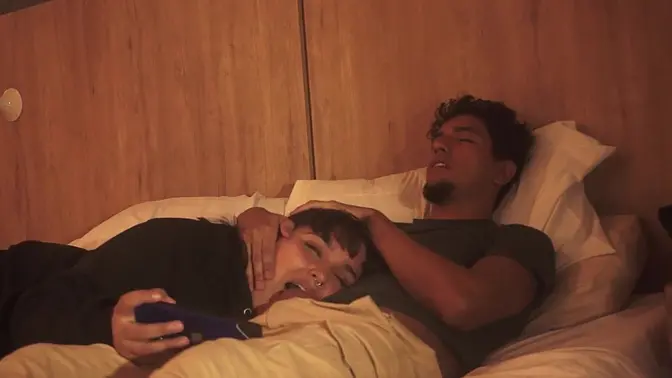 Argentine stepbrother's deepthroat face fuck