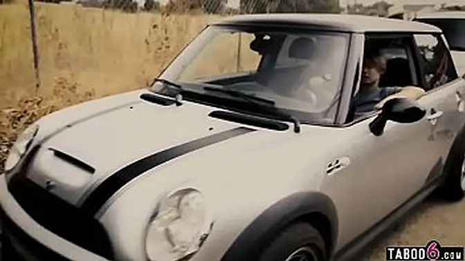 Smuggling boyfriend's GF gets double-pounded in deepthroat