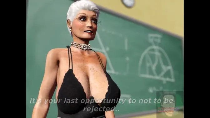 huge Tit Granny Gives Surprise BJ and Gets Gangbanged by Students