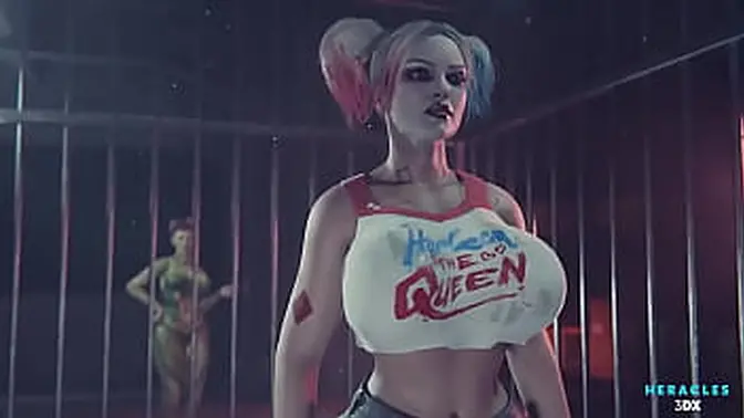 Busty Harley and Ivy in animated 3D porn