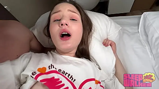 Stepfather creampies his stepdaughter's tight pussy