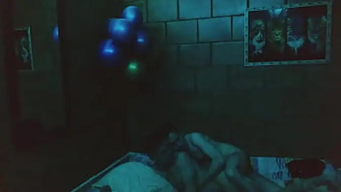 Latina amateur gives a hot blowjob to her friend's big cock