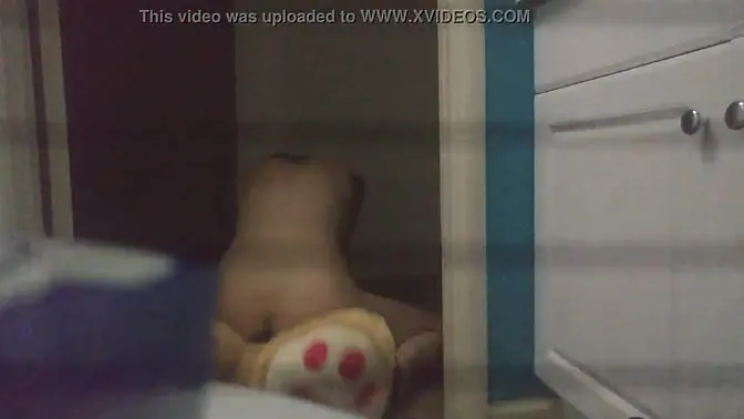 Dildo Riding Beauty Caught in the Act