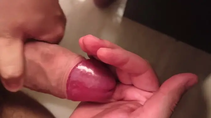 Big cock masturbation massive cum