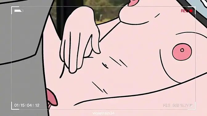 Cartoon Cameraman gets a wild blowjob from a sexy anime woman