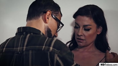 Terrified MILF Succumbs to Creepy Landlord's demands