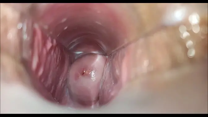 Closeup of real pussy orgasm