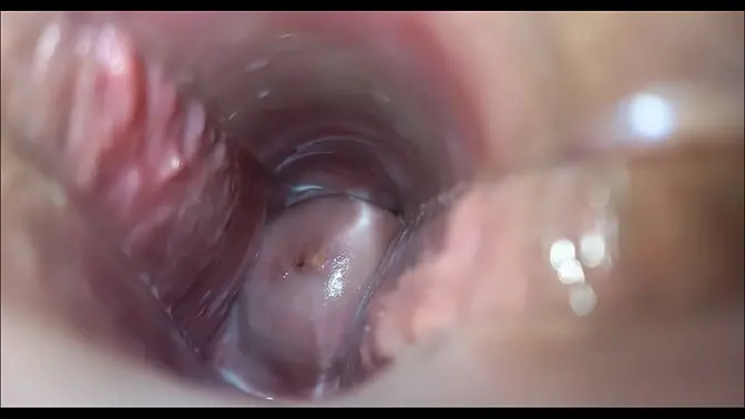 Closeup of real pussy orgasm