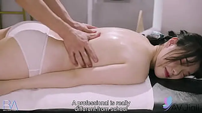 Petite Asian girl sucks and fucks masseur in intense massage session